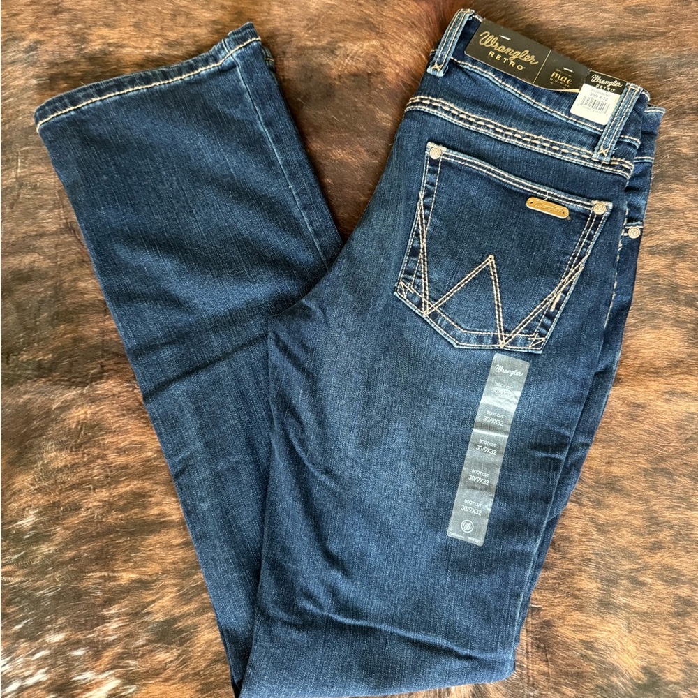 Wrangler Women's Boot Cut Jeans - Dark Blue